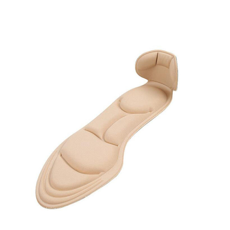 2 stücke 7D Bogen Unterstützung Silikon Schuh Pad Komfortable Gel Einlegesohlen Männer Massage Sohle Schuh Frauen Einlegesohlen Einsätze Dämpfung Pads: Beige