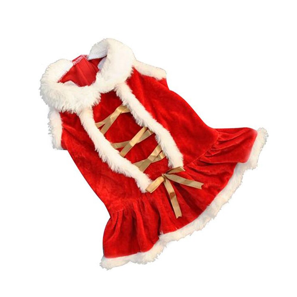 Klassieke Rode Kerst Hond Kleding Santa Doggy Kostuums Kleding Pet Apparel FBE3: S