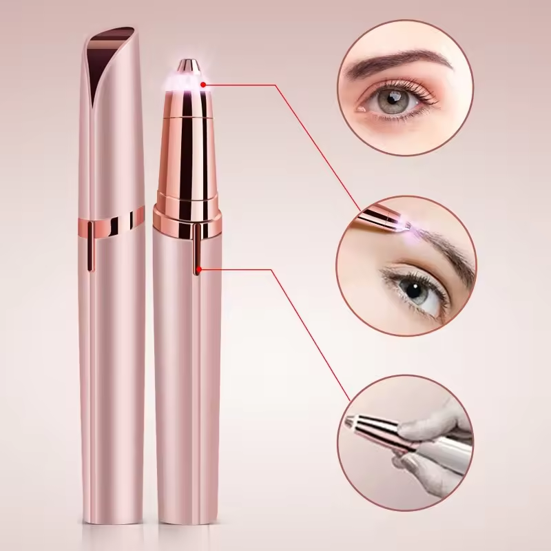 Tondeuse à sourcils électrique stylo outil homme femme propre dames rasoir automatique rasoir épilateur beauté épilation tondeuse