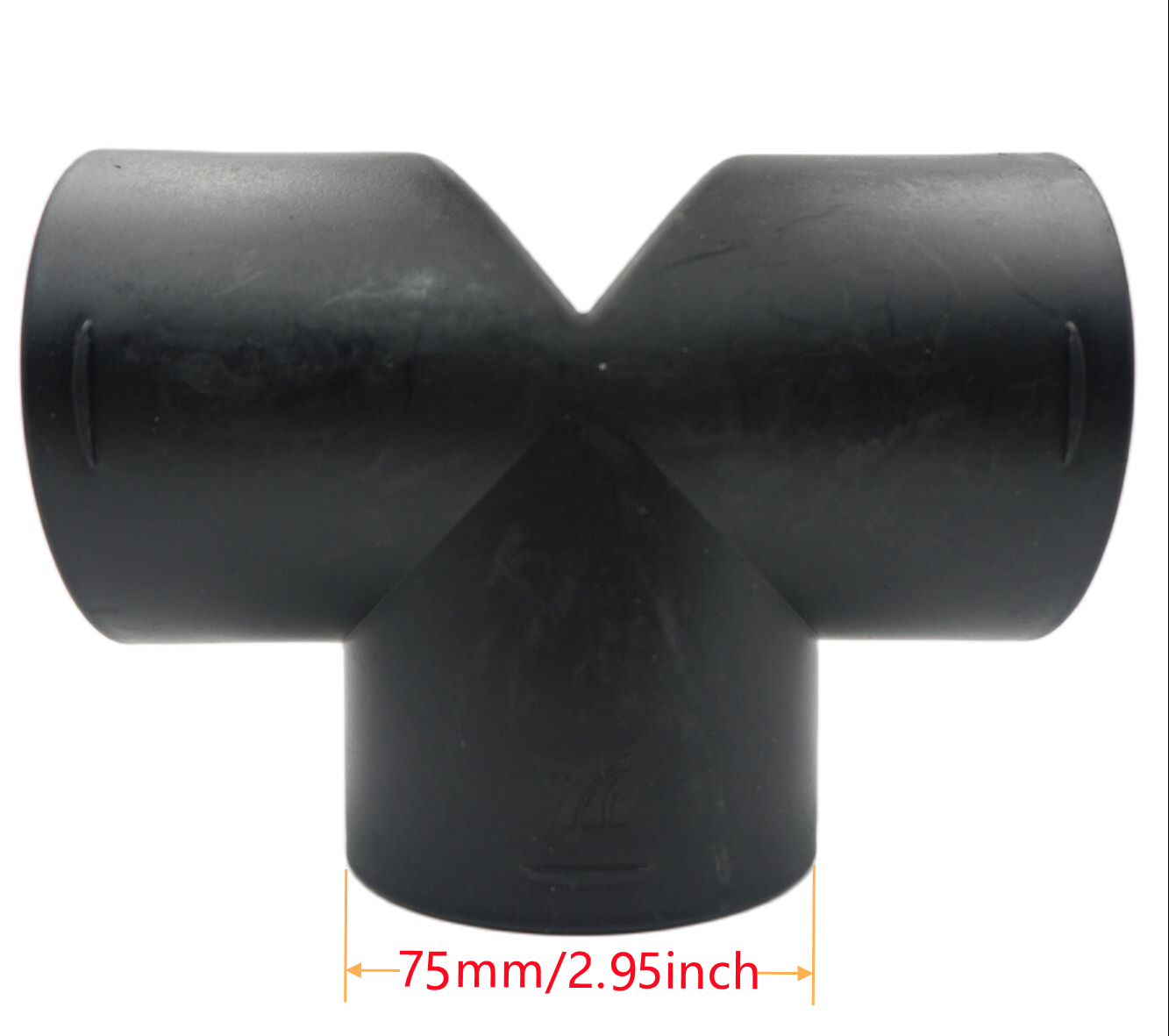 Conducto de ventilación de aire de 4 piezas Y T L, pieza plana, tubo de codo, salida de escape, conector de Joiner para calentador de estacionamiento diésel Webasto Eberspaecher: 4pcs T 75MM