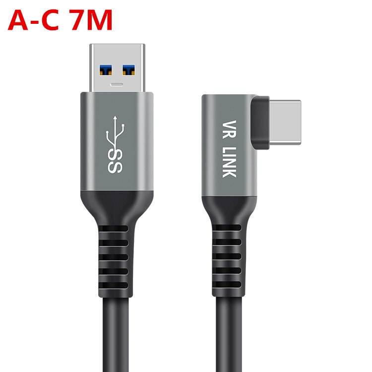 7m 6m 5m til oculus quest 2 link kabel usb 3.2 lynopladningskabler til quest 2 vr data hurtigopladninger vr headset tilbehør: Usb en -c 7m