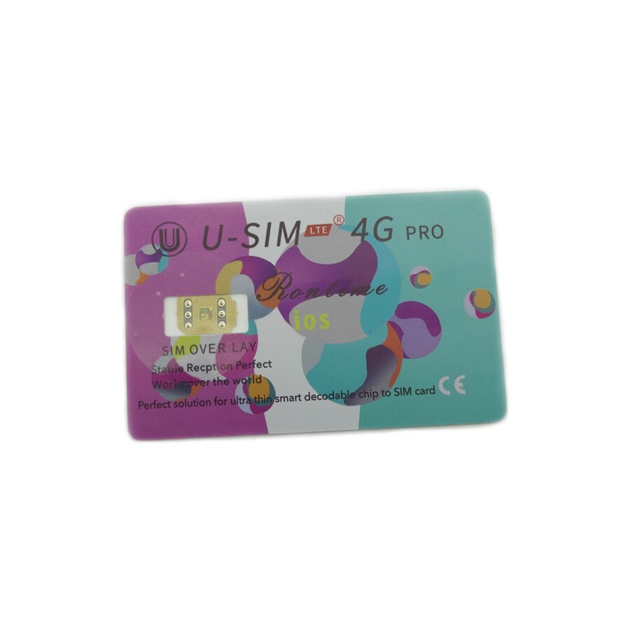 1pc U-SIM 4g pro desbloquear cartão sim para iphone 6s 7 8 plus x xr xs max 11 11pro 11 pro max para ios 13.4 - ios 14