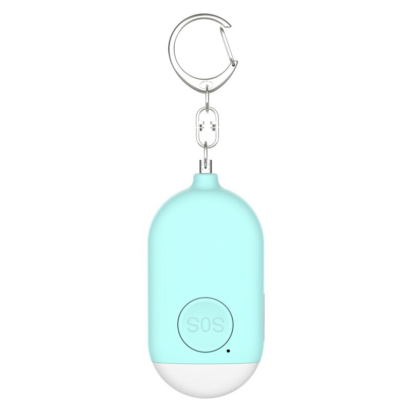 Loud Sound Personal Alarm 130 dB Safety Emergency Siren Keychain with Flashlight Loud Sound Personal Alarm DJA88: Blue
