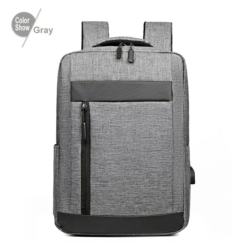 Fularuishi Brand Laptop Backpack For Men Business Backpack Notebook Bag School Bag Computer Backpack USB Socket: Gray