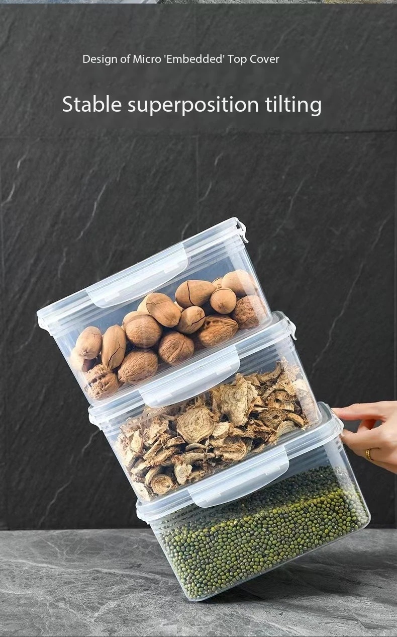 Caja de almacenamiento para refrigerador, cajas selladas de plástico para mantenimiento fresco de frutas y verduras, escurridor, contenedor de almacenamiento de alimentos para cocina y nevera