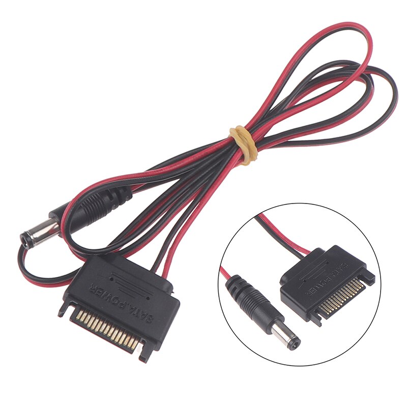 1Pc DC cable power supply SATA revolution DC 5.5*2.1mm 12V power supply to DC cable 100cm parallel line