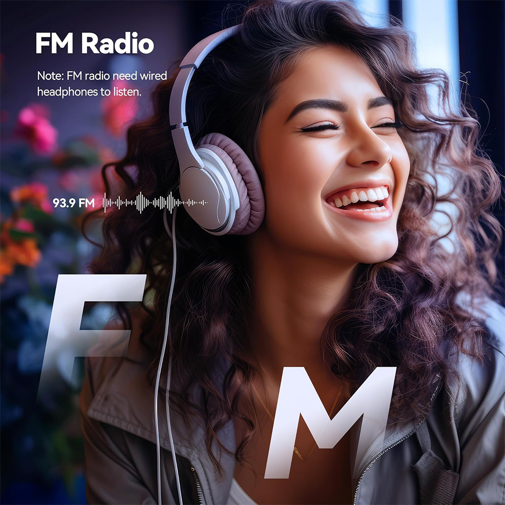 Neuester 1,8 Zoll schlanker MP3-Player Bluetooth 5.4 tragbarer Walkman-kompatibler eBook-Aufnahme-FM-Radio-Musik-Player