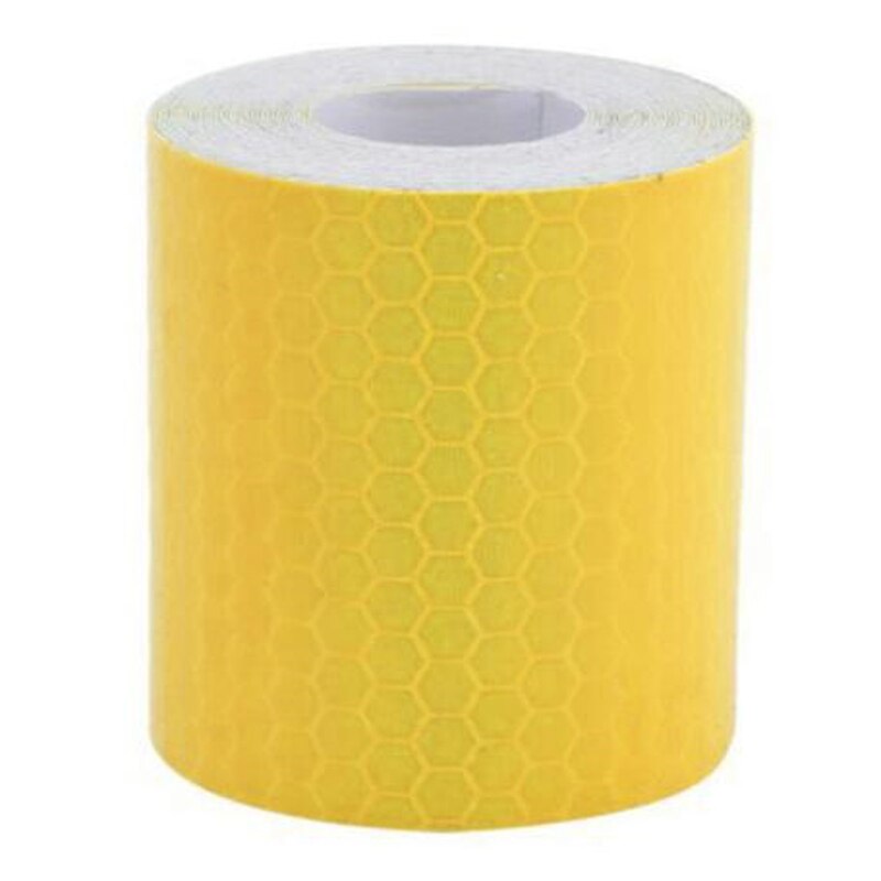 Reflective Tape 5 X 100cm Self Adhesive Shining Reflective Safety Warning Tape for Car Shining Reflective Safety Warning tapes: Yellow