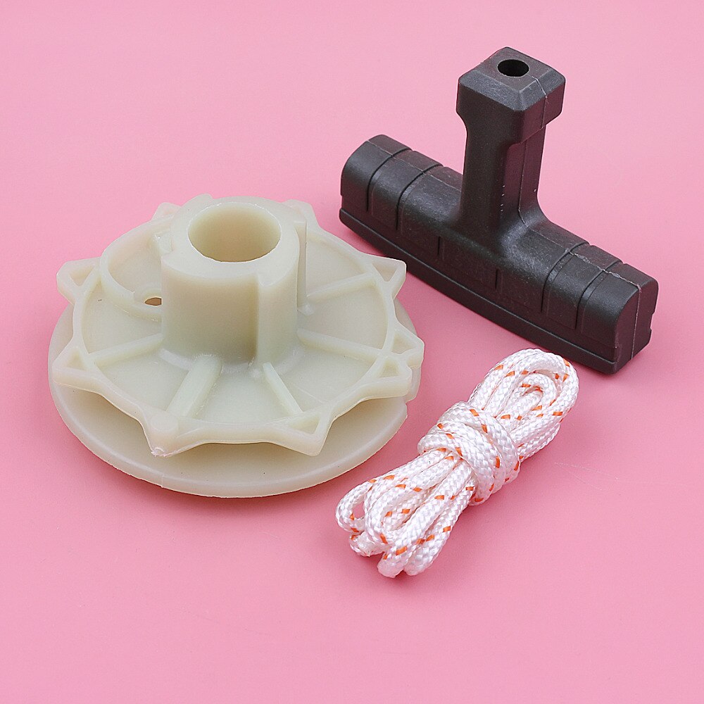 Recoil Starter Pulley Handle Grip Rope Kit For Partner 350 351 McCulloch 335 435 440 Chainsaw Spare Tool Replacement Part