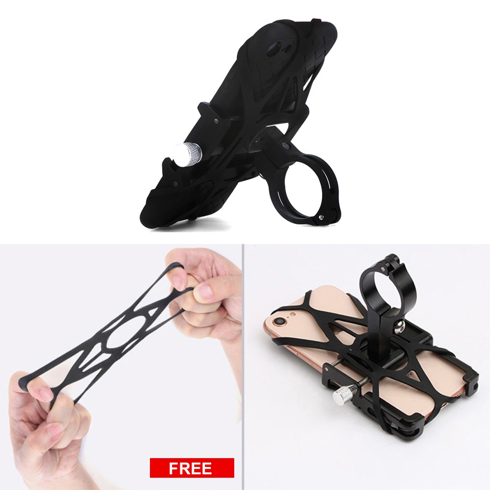 Ultralight Bicycle Phone Holder FOR 3.5"-7.15" Smartphone GPS Stable Upgrade Fixed Adjustable Support Bike Stand Mount Bracket