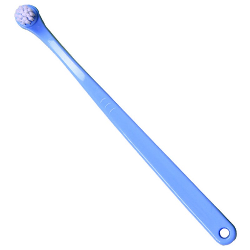 Escova de dentes para cães, cabeça pequena, escova de dentes para animais de estimação, 2 peças, conjunto de limpeza de dentes para cães, cuidados bucais, filhote de cachorro, cabo longo, escova de dentes para gatos: M / vinho