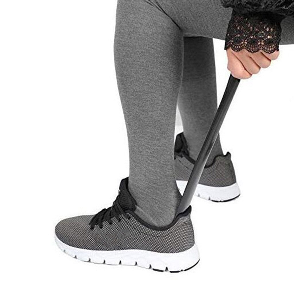 4# Portable Slider Handled Shoe Horn Shoe Lifting Dressing Aid Rod Stick With Shoe Horn With Sock Removal Tool Adjustable Extend