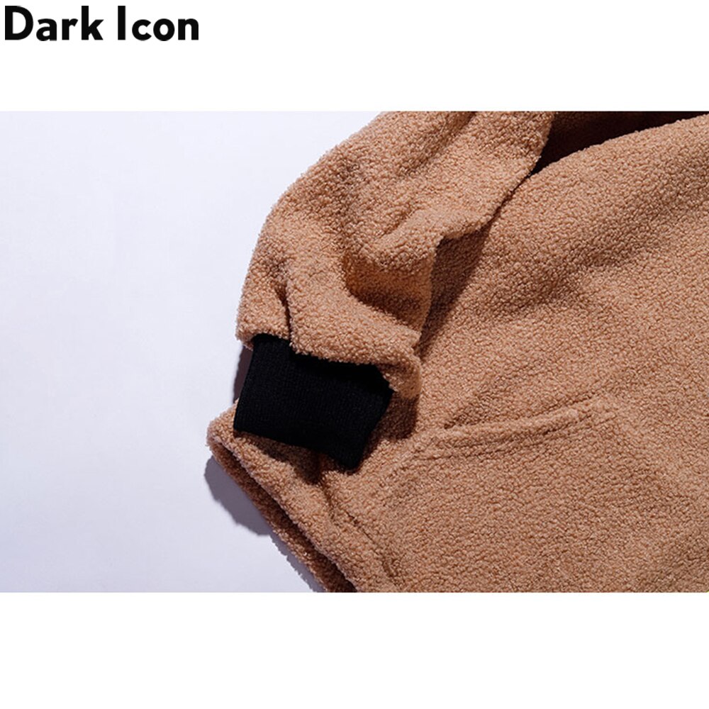 Dark Icoon Voorvak Hoodie Mannen Winter Oversized Sweatshirts Met Hoodie Preppy Stijl Hoodies