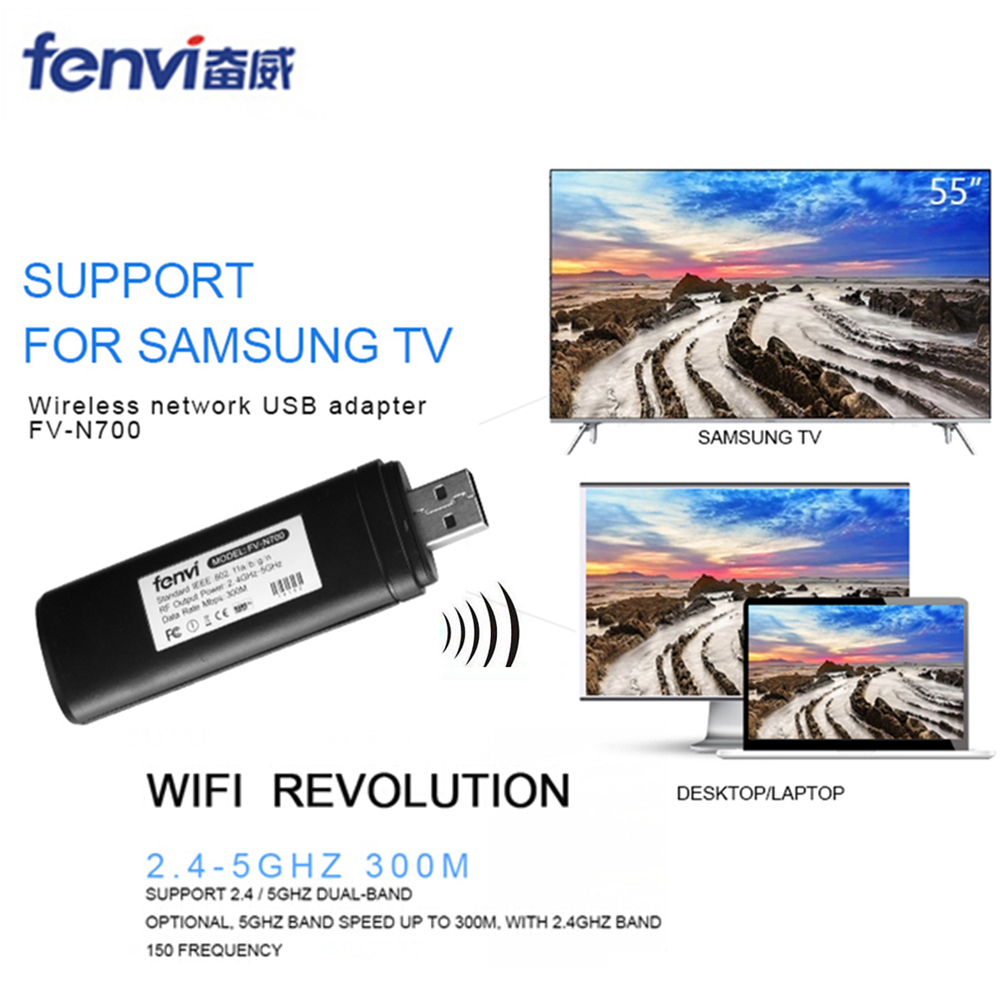 Dual band 5G 300 Mbps USB Wifi Adapter Voor Smart TV Samsung WIS12ABGNX WIS09ABGN Wifi Audio Ontvanger PC Draadloze hdmi Adapter