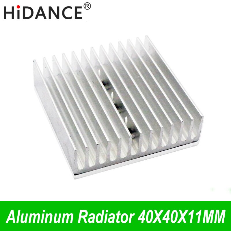 Aluminium Koellichaam Radiator Heatsink Geëxtrudeerd Cooling Cooler voor Elektronische warmteafvoer (40x40x11mm)