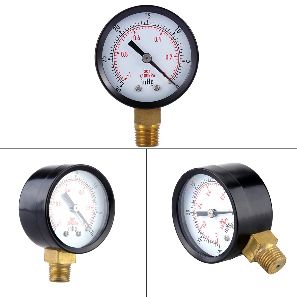 Manómetro de vacío, Mini Dial, escala Dual portátil, medidor de TS-50-1 de presión de vacío, medidor de presión de 2 ", indicador Digital de Dial