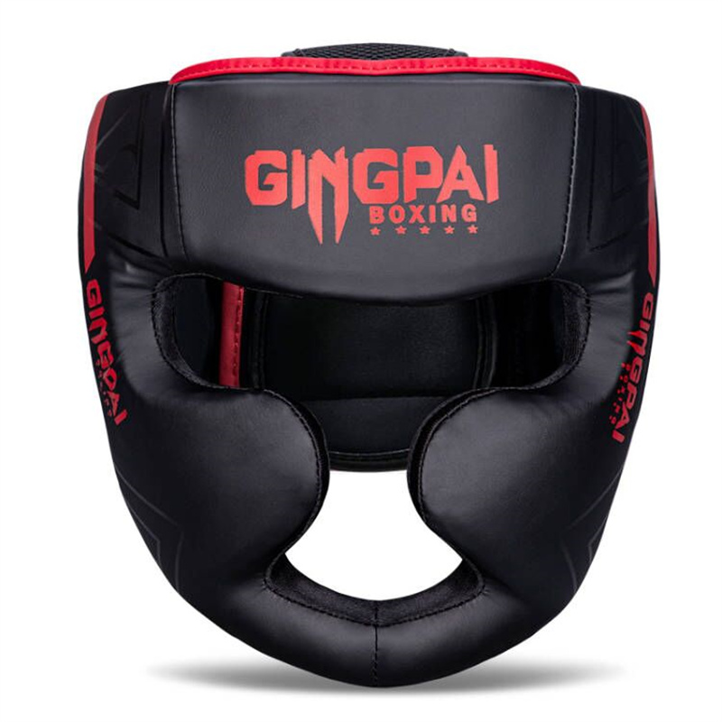 boxeo MMA casco de seguridad protectores de cabeza casco de entrenamiento para niños adultos Muay Thai Kickboxing cascos totalmente cubiertos: L / Gris claro