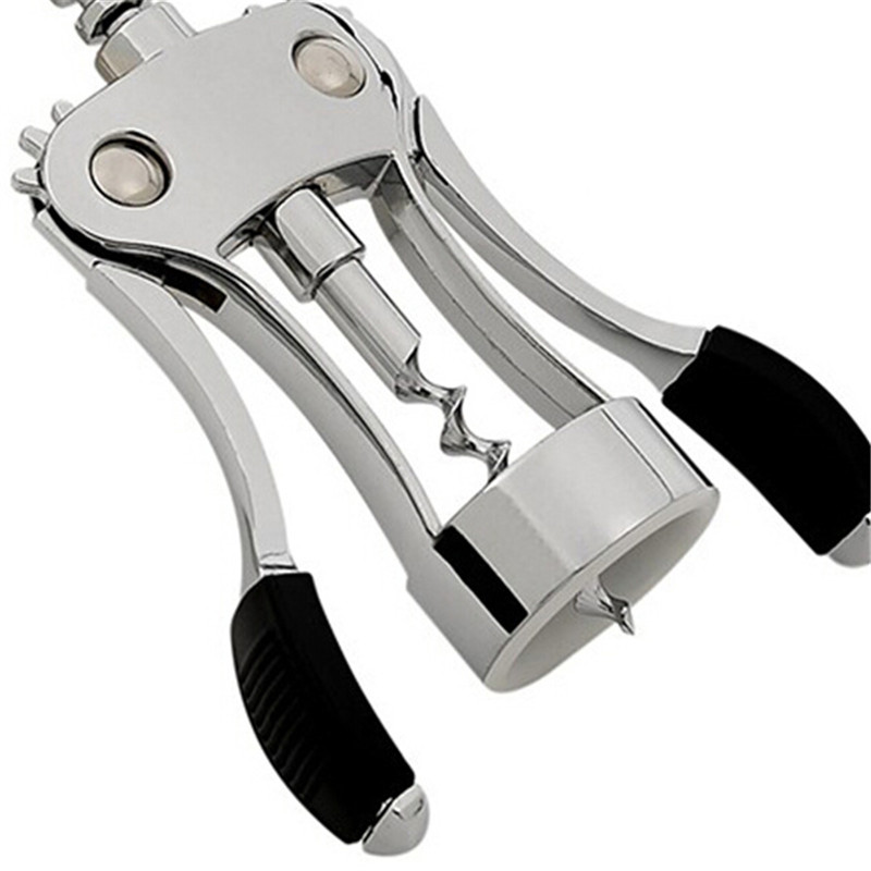 -Professionele Zinklegering Wijn Flesopener Handvat Druk Kurkentrekker Rode Wijn Opener Keuken Accessoire Bar Tool