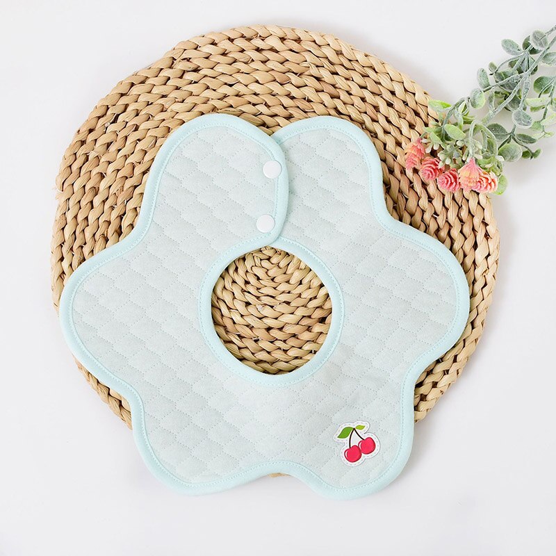 Del bambino Del cotone Bavaglini Girocollo infantile Impermeabile Babador Assorbire Acqua Tovagliolo della saliva Del bambino rutto Panno 360 Gradi di Rotazione WWD035