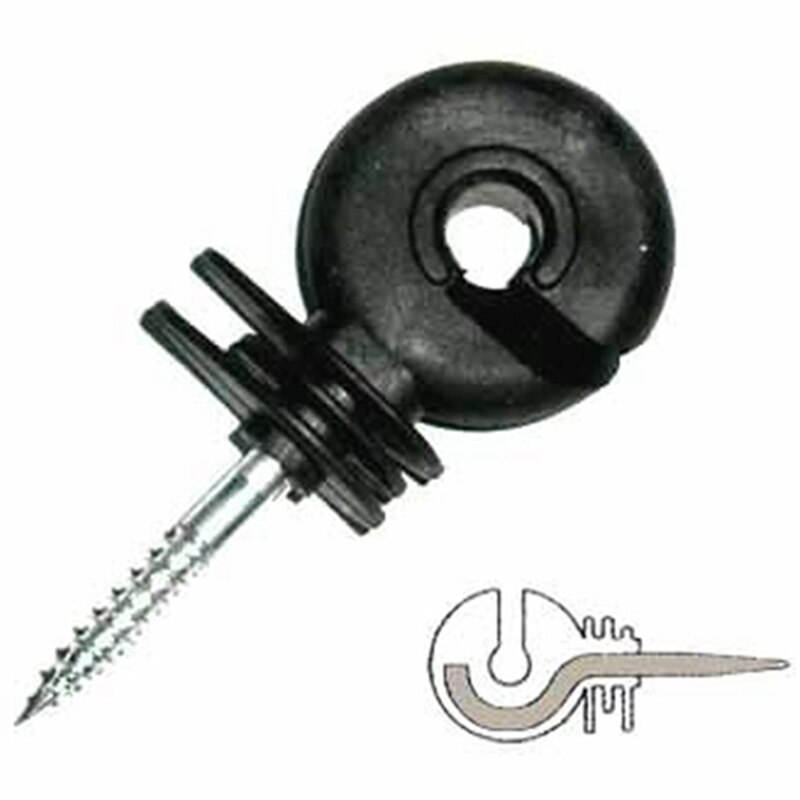 50Pcs Elektrische Hek Offset Ring Isolator Voor Hout Post Hekwerk Schroef In Berichten Draad Veilig Landbouw Tuin Accessoires