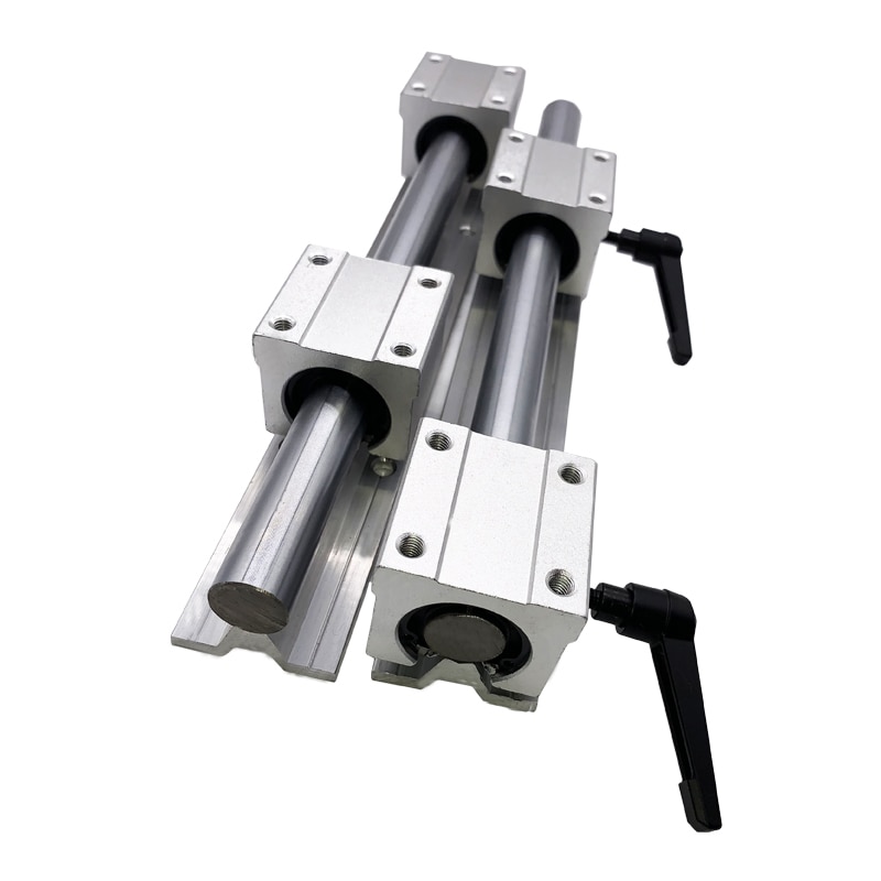 1pcs SBR16 16mm linear rail support round guide rail + 2 Pcs SBR16UU slide block for cnc router 3D print part