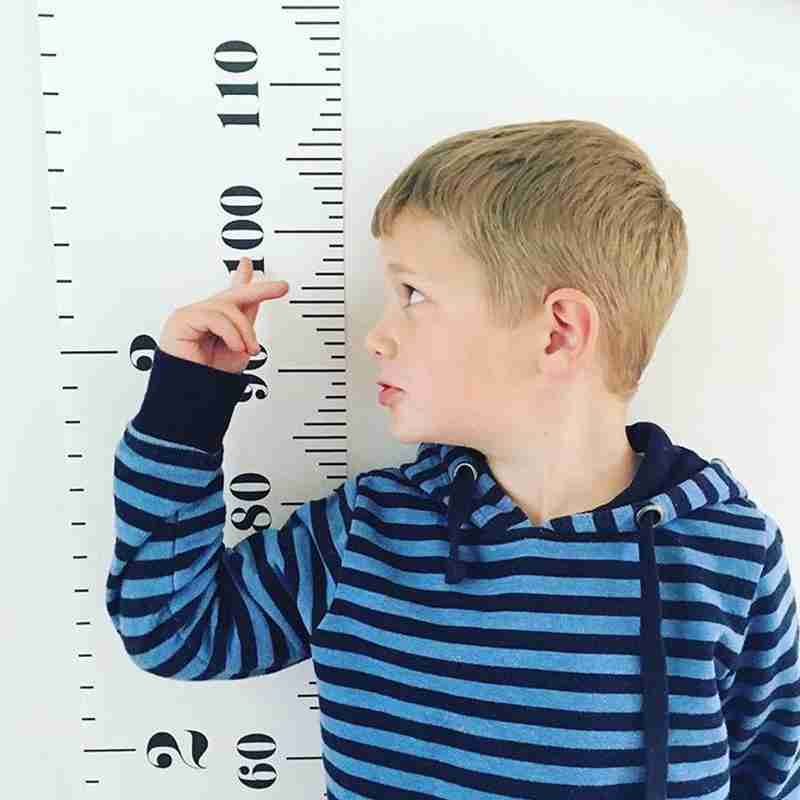 Skandinavisk stil baby barn børn højde lineal vækst mål klistermærke dekoration lineal diagram højde ins væg til rumstørrelse  w8 s 9