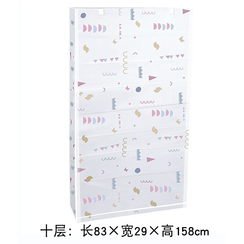 Shoe Rack dust cover multi-layer simple cover household assembly dormitory storage single indoor plastic shoes Rack covers: 83X29X158cm