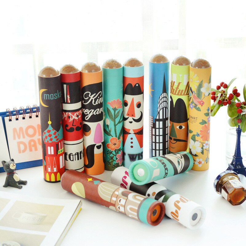 Phantasie Cartoon Kaleidoskop Phantasie Magie Bunte Sinnes Pädagogisches Drehen Periskop Spielzeug Für Kinder Geburtstag