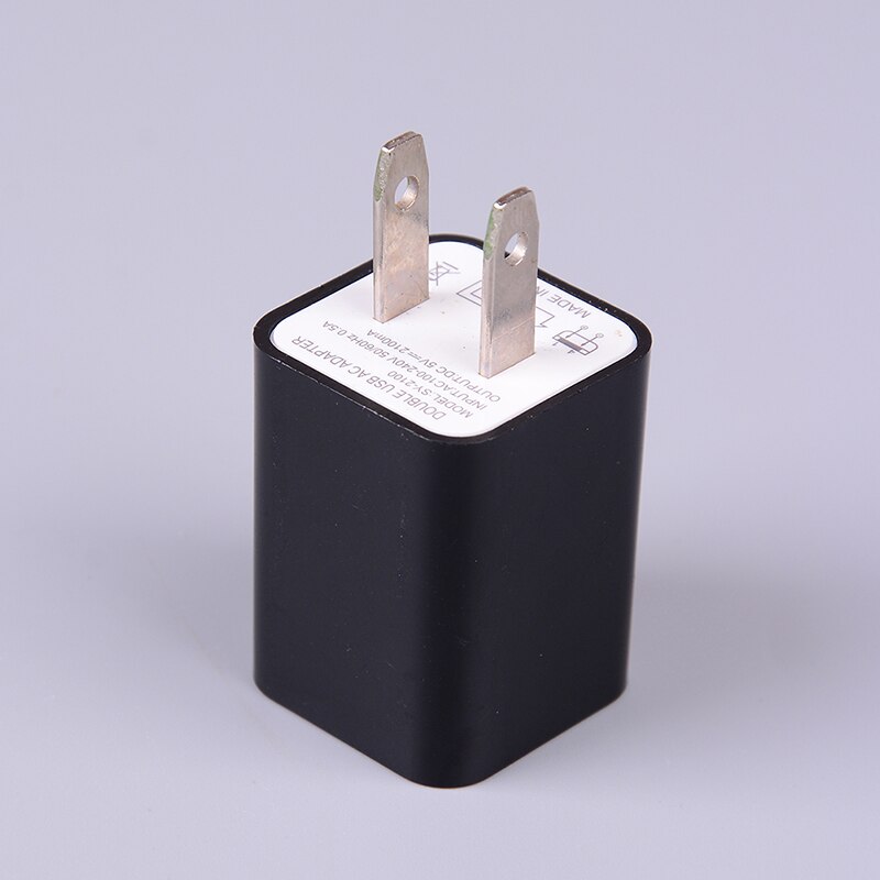 5V 1A double 2 ports USB ca mur maison chargeur adaptateur secteur prise américaine pour téléphone universel voyage
