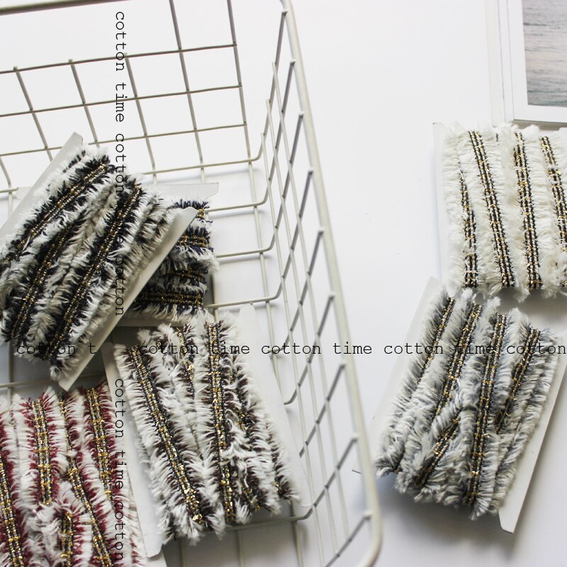 6 meter/stuk Tweed Singels 2 cm brede Dubbele Side Fring lint 6 kleur Naaien Accessoire voor tas kledingstuk