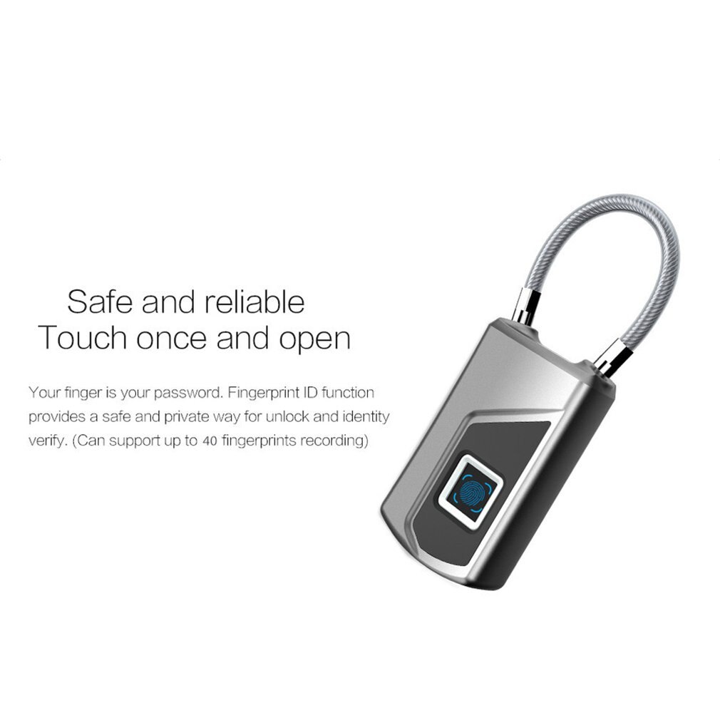 Wireless Smart Door Lock Keyless Fingerprint Padlock Bluetooth Wifi Biometric Digital Finger Print Waterproof Electronic Locks
