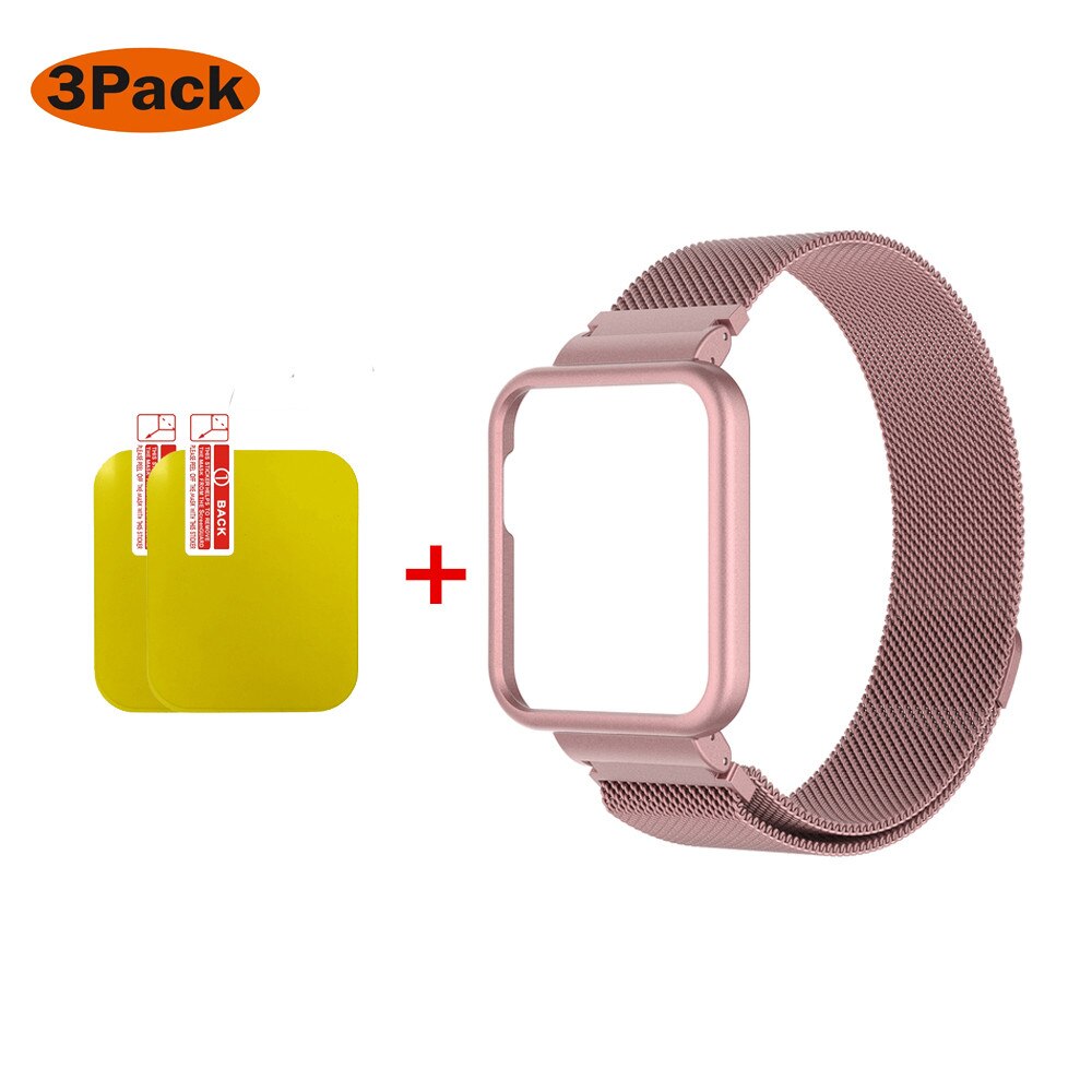 Milanese pasek do zegarka Xiaomi Mi Lite inteligentny zegarek metalowa rama Protector Case bransoletka Watchband do zegarka Redmi 2 Lite Correa: 4 / Redmi Watch 2