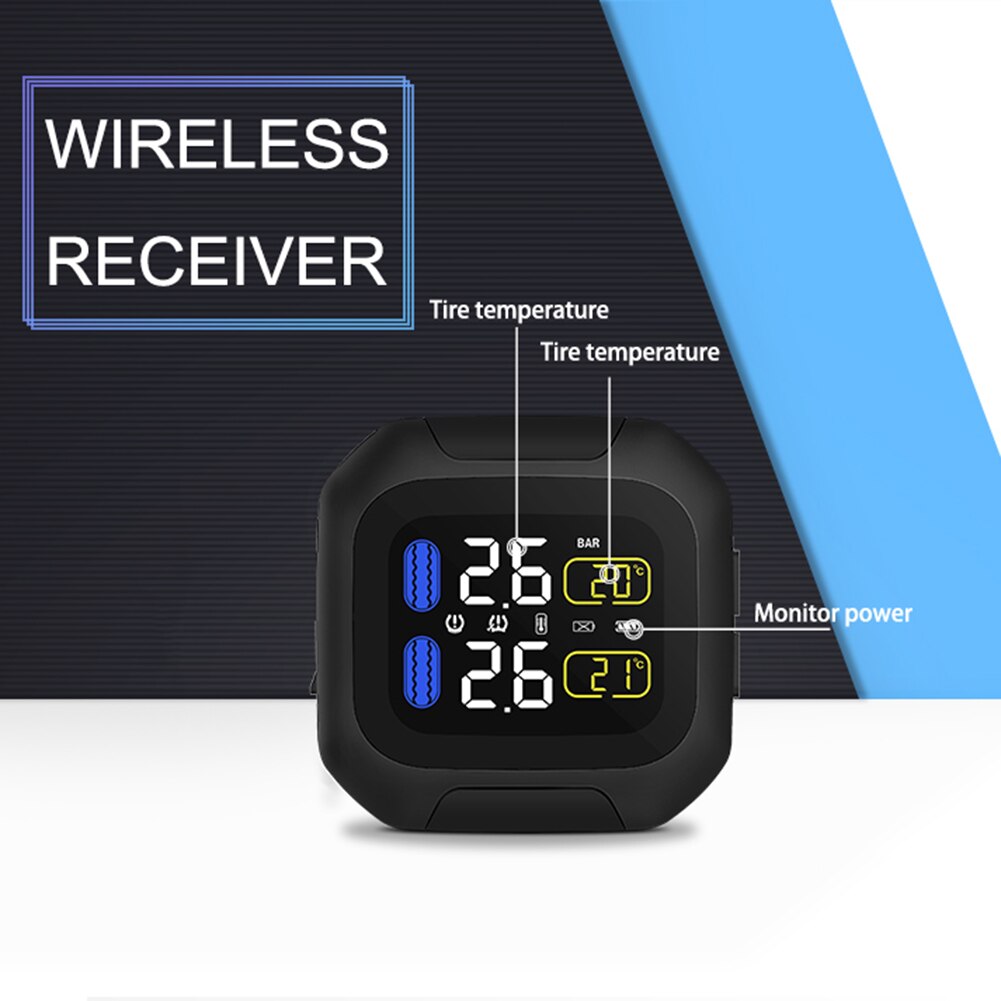 Motorrad M3 Fahrrad Fahrrad Reifen Druck Anzeige Überwachung Alarm System TPMS hoch-präzision digitale reifendruck-überwachung