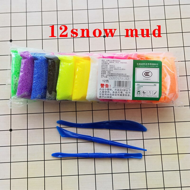 Bunte licht Weichen ton kind DIY schleim charms Luft Trocknen Polymer Plastilin Sicher schleim liefert Licht Ton Kinder Spielzeug spielen doh: 12snow