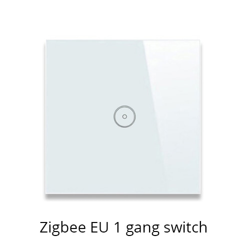 Tuya ZigBee Smart Gateway Hub Smart Home Bridge Smart Life APP Alexa Google Home Enable with Zigbee 3.0 Security Sensor Switch: One gang switch