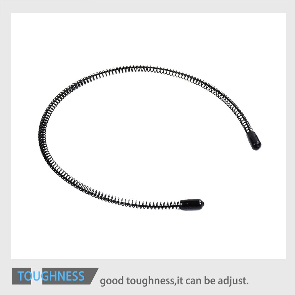 Coleta de pelo Invisible para hombre con espiral de alambre portátil y Clip de hebilla de hierro ligero para deportes al aire libre