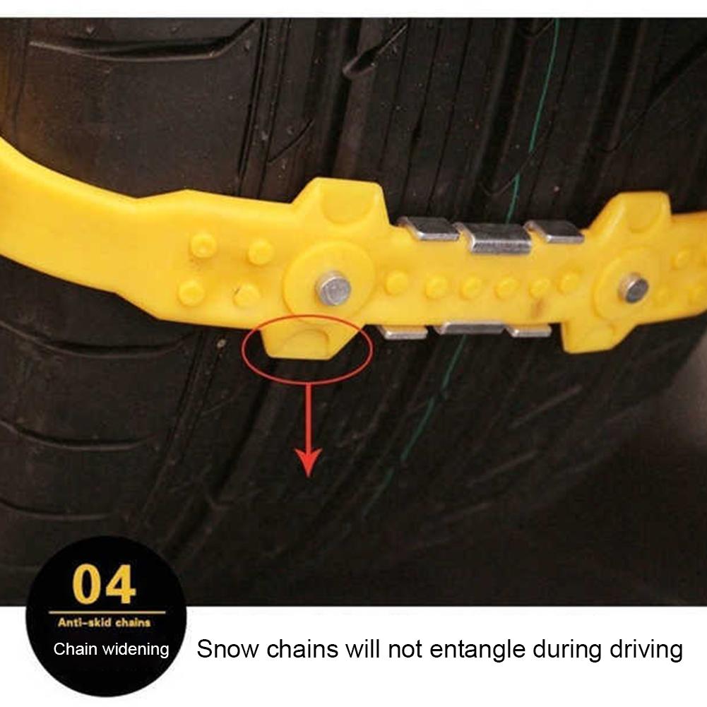 Cadenas de nieve gruesas universales para coche, neumáticos de emergencia para ARENA y nieve, antideslizantes, cadena de seguridad, 1 Uds.