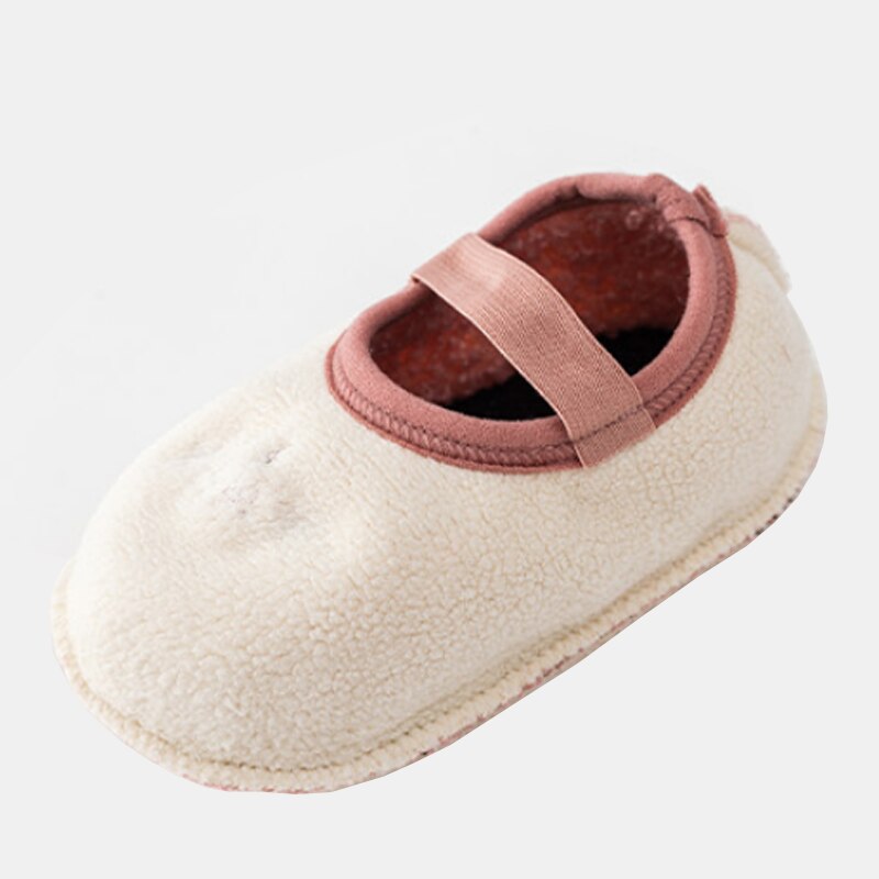 Novo piso do bebê meias grossas outono inverno indoor criança meninas sapatos pé meia