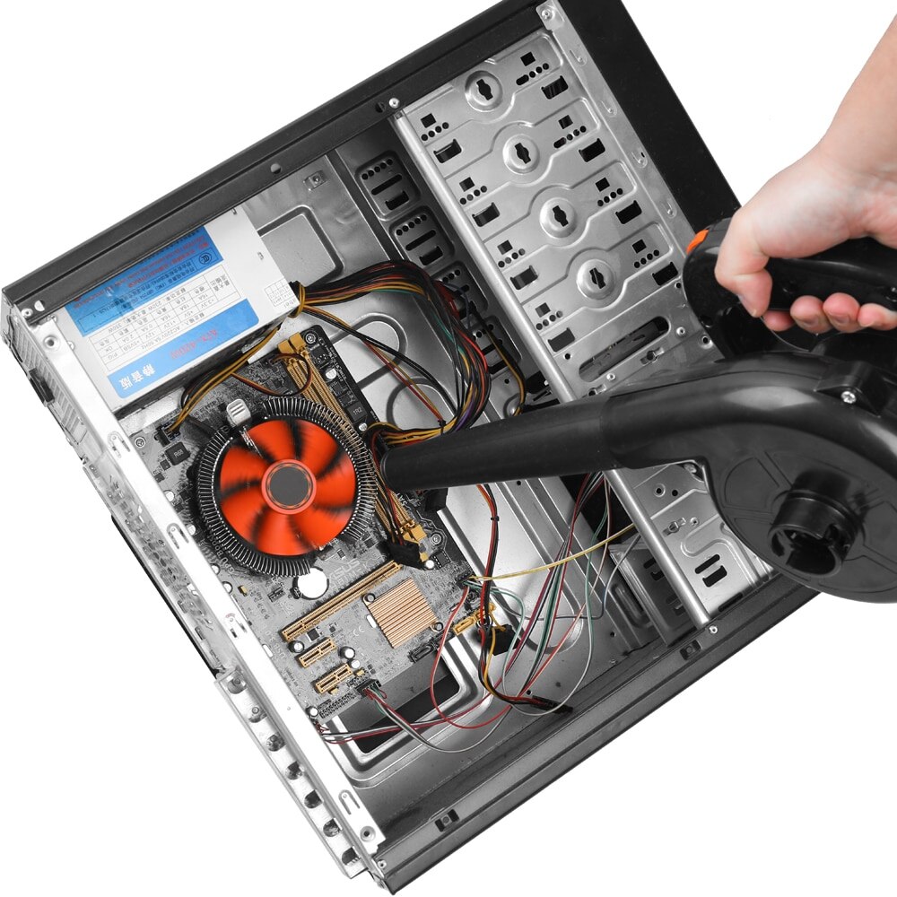 Soplador de aire eléctrico de alta potencia, 750W, enchufe europeo, soplador de hojas de jardín, teclado de ordenador, removedor de polvo, ventilador multifunción, aspiradora