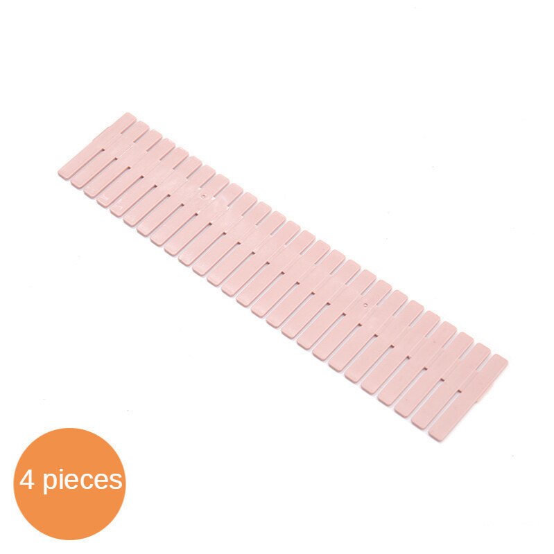 PRZRAO Lot De 10 Séparateurs Tiroirs Réglables 33-58 Cm - Organisateurs Plastique Blanc Cuisine Chambre Salle De Bain Commode