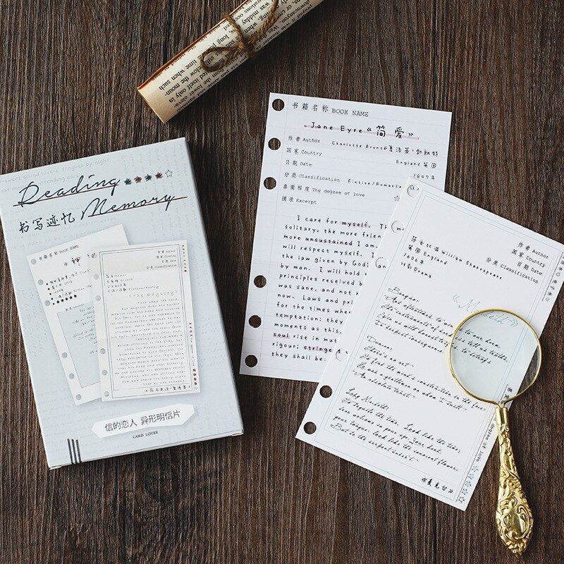 30 Sheets/Set Reading Memory Postcard/Greeting Card/Message Card/Christmas and Year