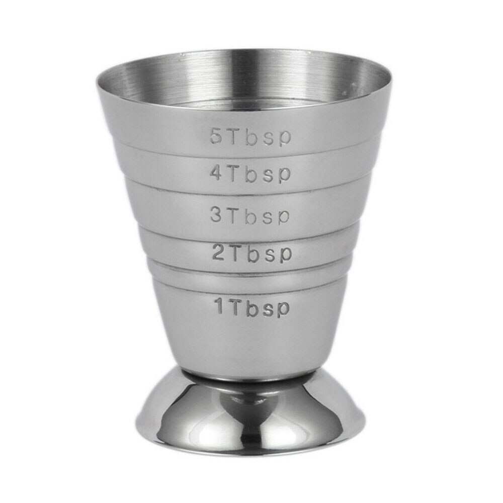Vaso de medición de 75ml, barra Jigger de onzas, mezclador de bebidas de cóctel, taza medidora de licor, taza medidora de Mojito de acero inoxidable, buena taza