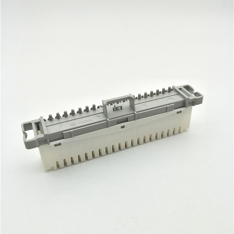 White 10 Positions Dual Row Telecom Phone Line Cable Terminal Blocks