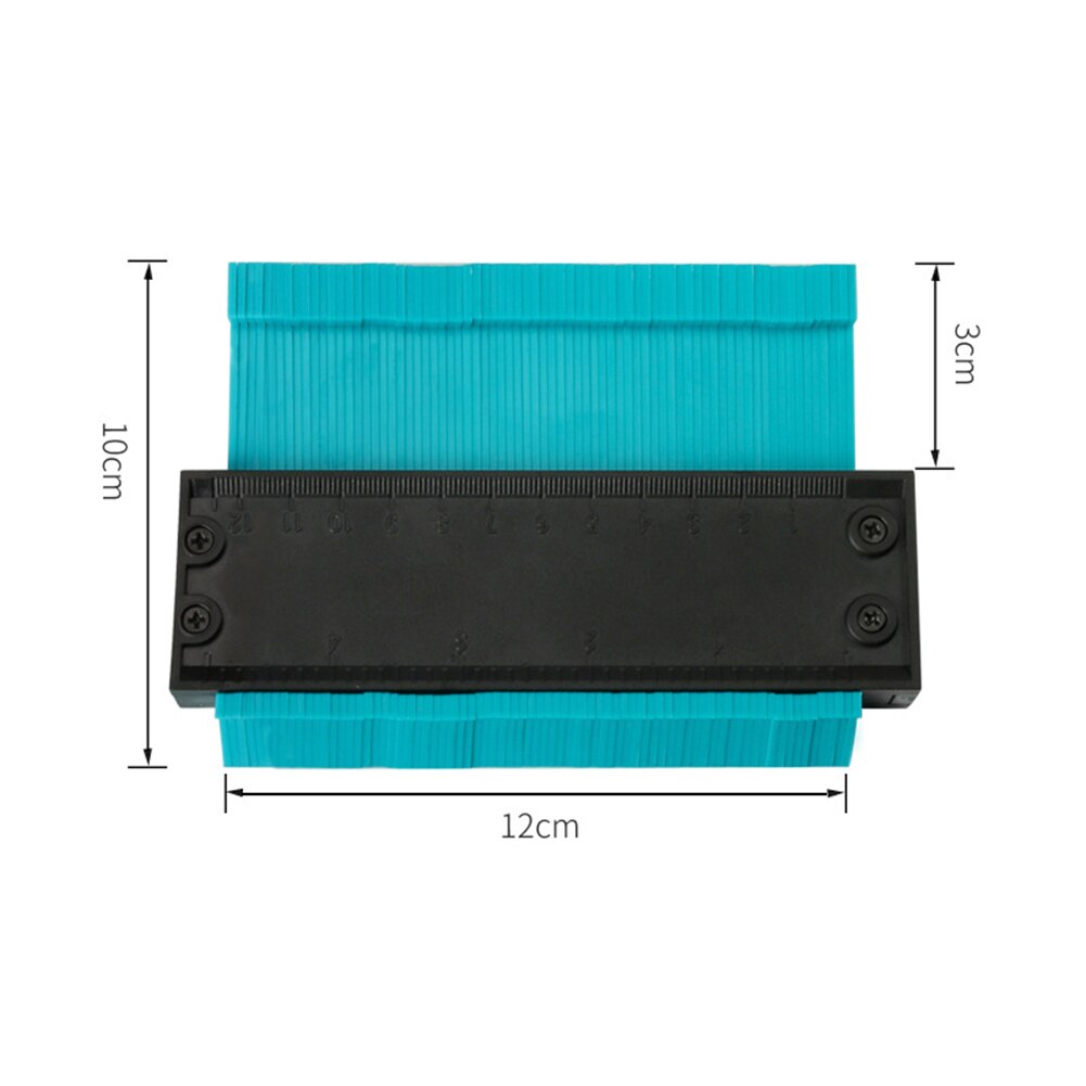 Plastprofil kopi konturmålere flisebelægning laminat standard træmarkeringsværktøj bærbart mål nøjagtigt værktøj: Blå a