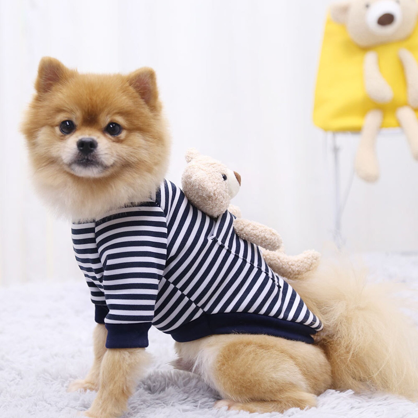 Pet Dog Cloth Dog Winterwinter Warm Pet Dog Clothes Soft Cotton Four-legs Hoodies Outfit For Small Dogs Clothing