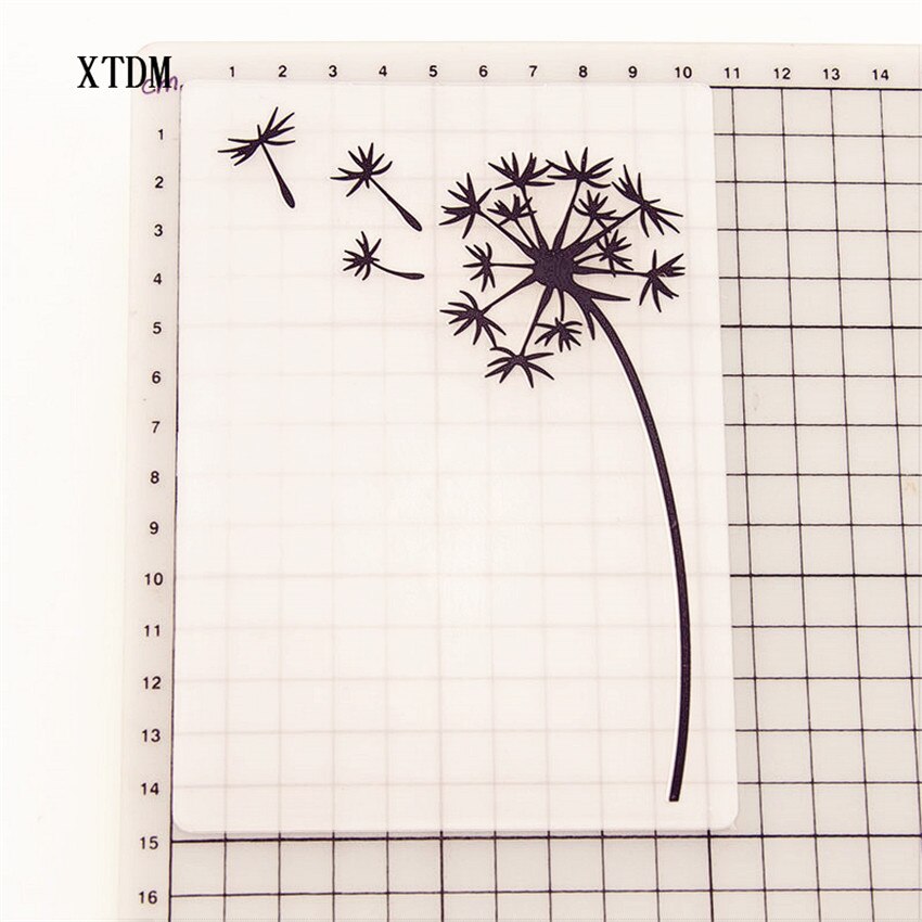 plastic Dandelion craft card making paper card album wedding decoration clip Embossing folders