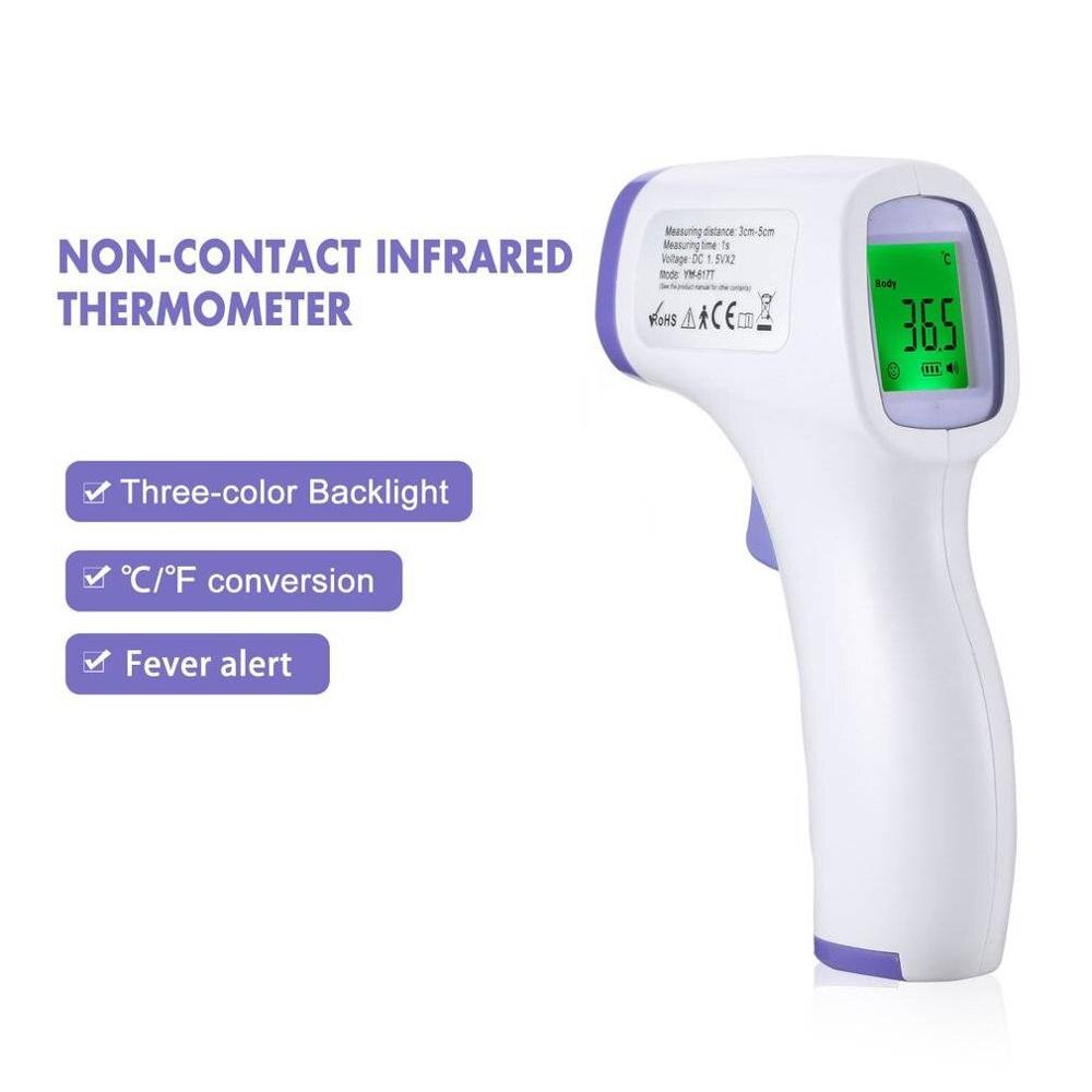 Contactloze infrarood voorhoofdthermometer hoge thermometer kinderen volwassenen digitale infrarood koortsthermometer voor binnen