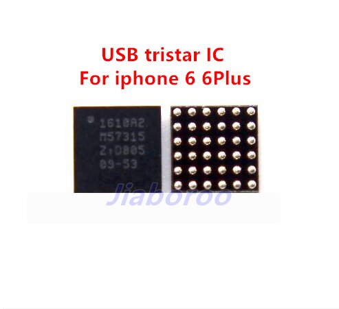 10 unids/lote 1610A2 U1700 para iphone 6 6plus cargador de carga usb U2 ic 36 pines