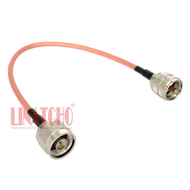 Cable de puente coaxial N macho a PL259 UHF, 30CM, baja pérdida, buena , RG303