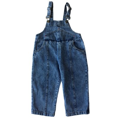 Vår høst baby jenter denim jumpsuit bukser barn romper klær små barn overall jeans bukser jenter denim jumpsuits kostyme